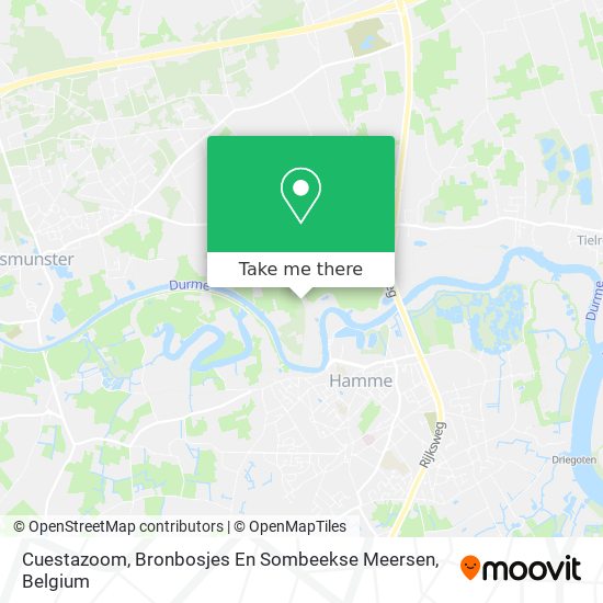 Cuestazoom, Bronbosjes En Sombeekse Meersen map