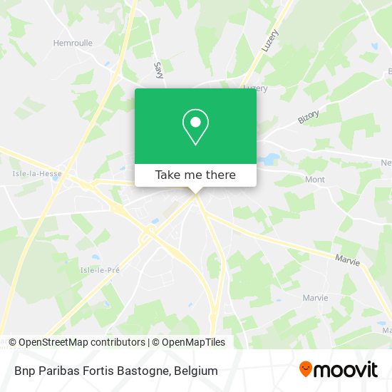 Bnp Paribas Fortis Bastogne map