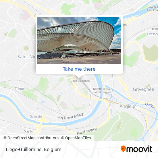 Liège-Guillemins map