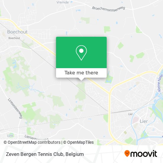 Zeven Bergen Tennis Club map