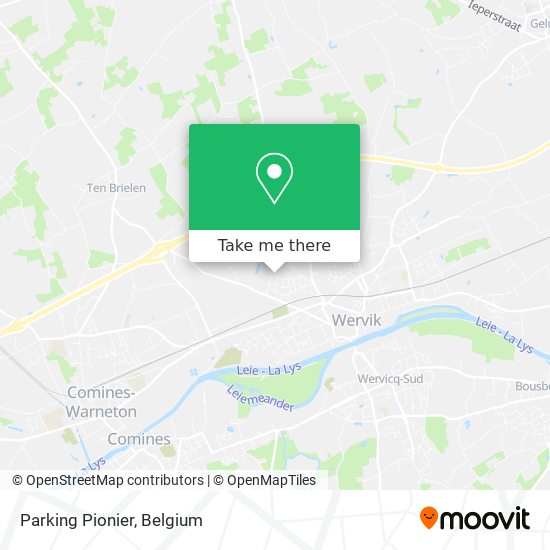 Parking Pionier map