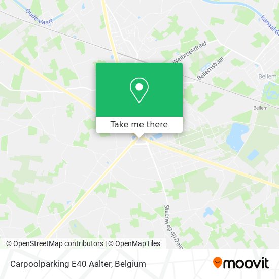 Carpoolparking E40 Aalter map