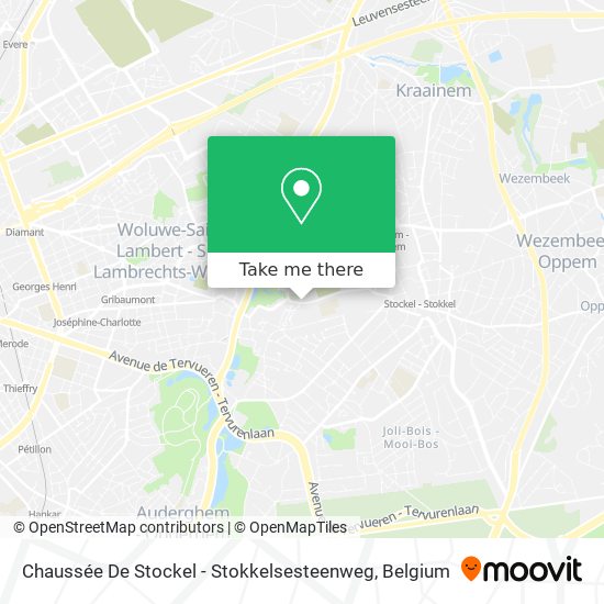 Chaussée De Stockel - Stokkelsesteenweg map