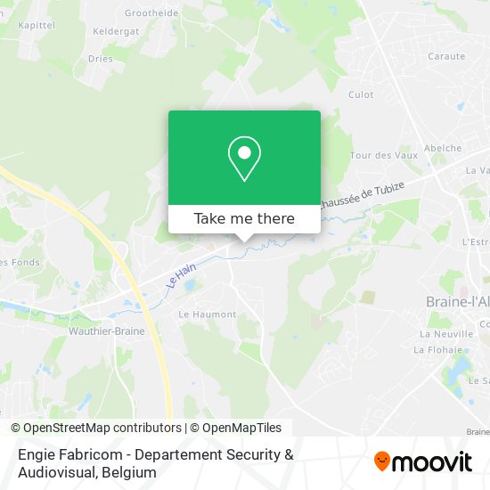 Engie Fabricom - Departement Security & Audiovisual map