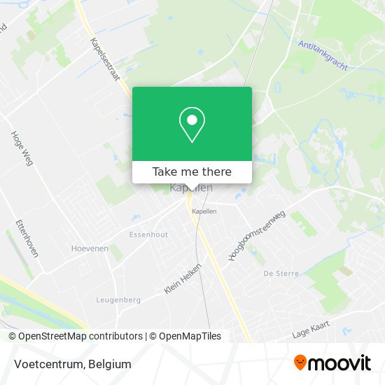 Voetcentrum map