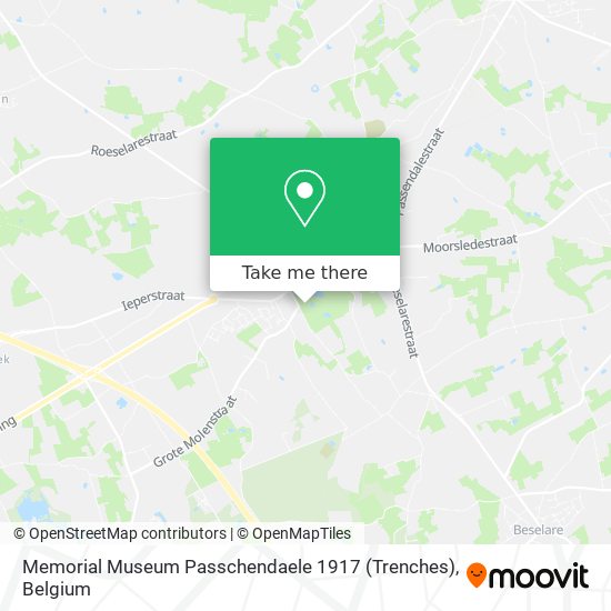 Memorial Museum Passchendaele 1917 (Trenches) plan