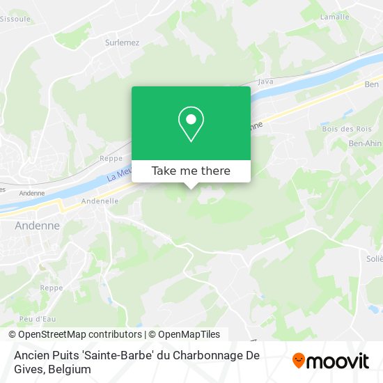 Ancien Puits 'Sainte-Barbe' du Charbonnage De Gives map