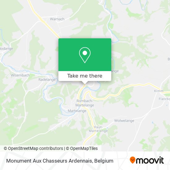 Monument Aux Chasseurs Ardennais map