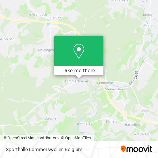 Sporthalle Lommersweiler map
