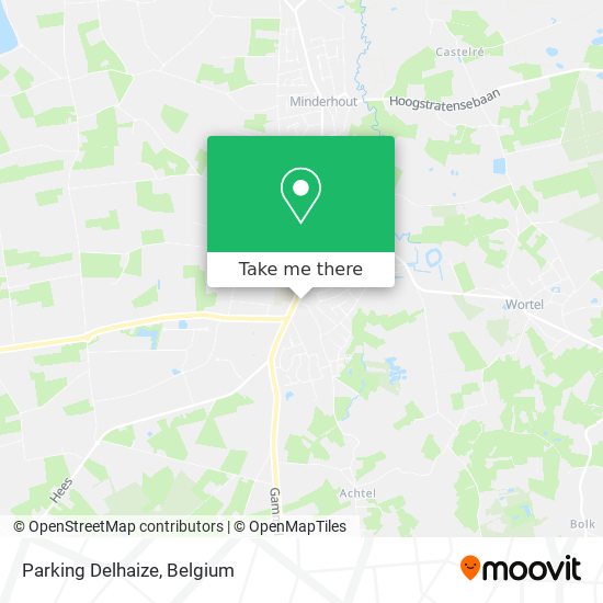 Parking Delhaize map