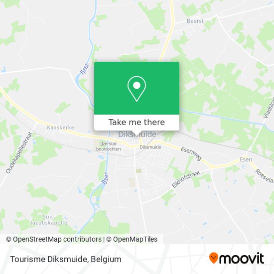 Tourisme Diksmuide map