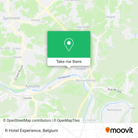 R Hotel Experience map