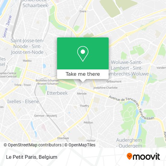 Le Petit Paris map