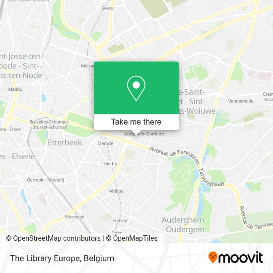 The Library Europe map