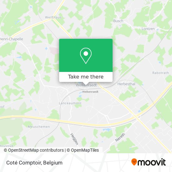 Coté Comptoir plan