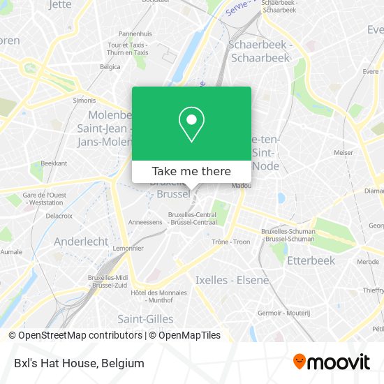 Bxl's Hat House map