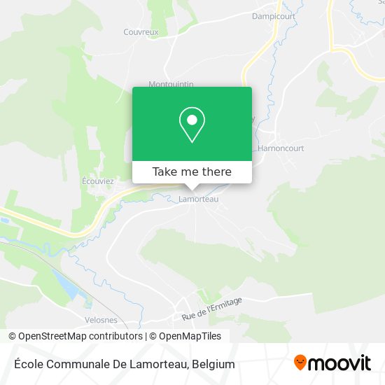 École Communale De Lamorteau plan