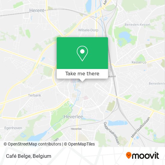 Café Belge map