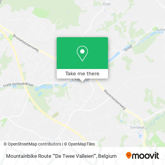 Mountainbike Route ""De Twee Valleien"" map