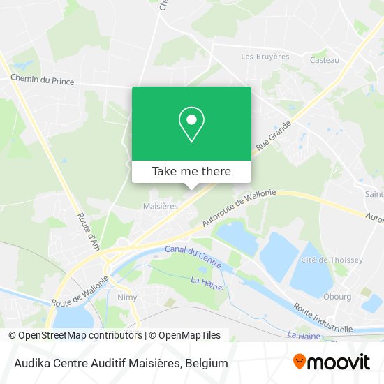 Audika Centre Auditif Maisières map
