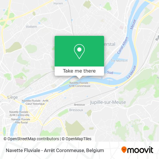 Navette Fluviale - Arrêt Coronmeuse map