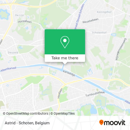 Astrid - Schoten map