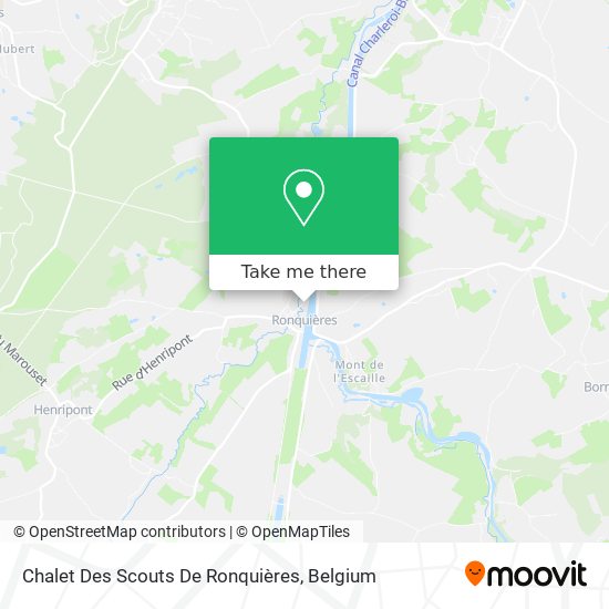 Chalet Des Scouts De Ronquières map