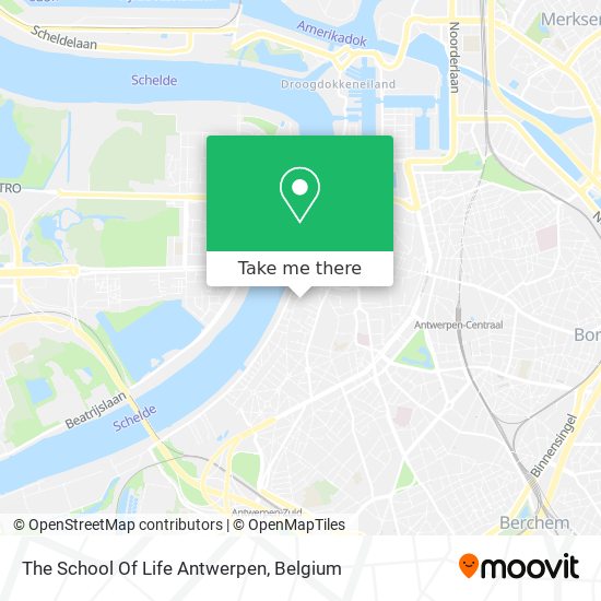 The School Of Life Antwerpen map