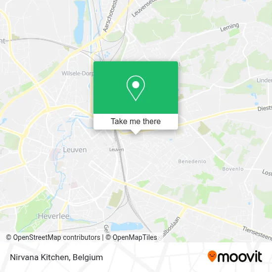 Nirvana Kitchen map