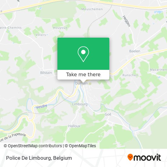 Police De Limbourg map