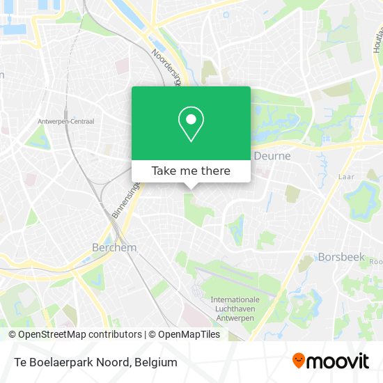 Te Boelaerpark Noord plan