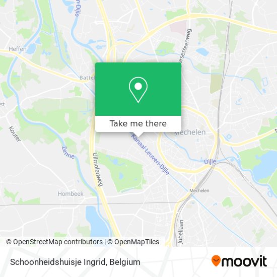 Schoonheidshuisje Ingrid map