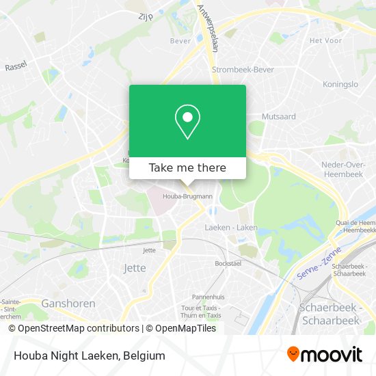 Houba Night Laeken map