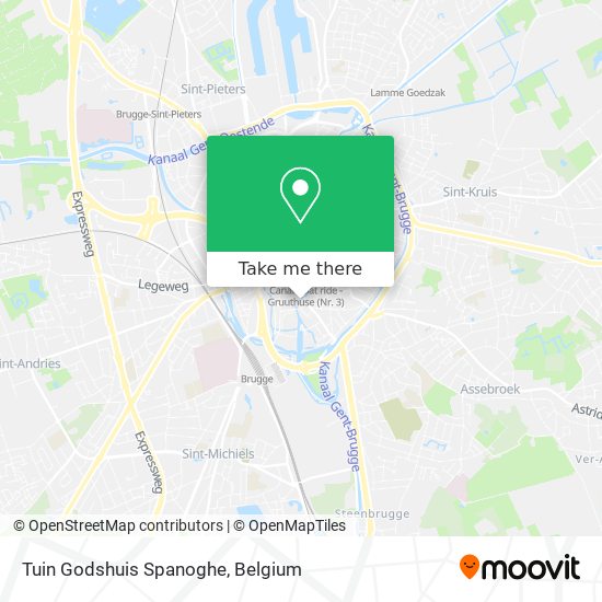 Tuin Godshuis Spanoghe map