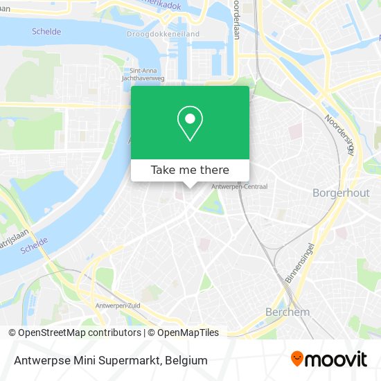 Antwerpse Mini Supermarkt plan
