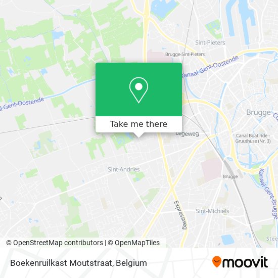 Boekenruilkast Moutstraat map