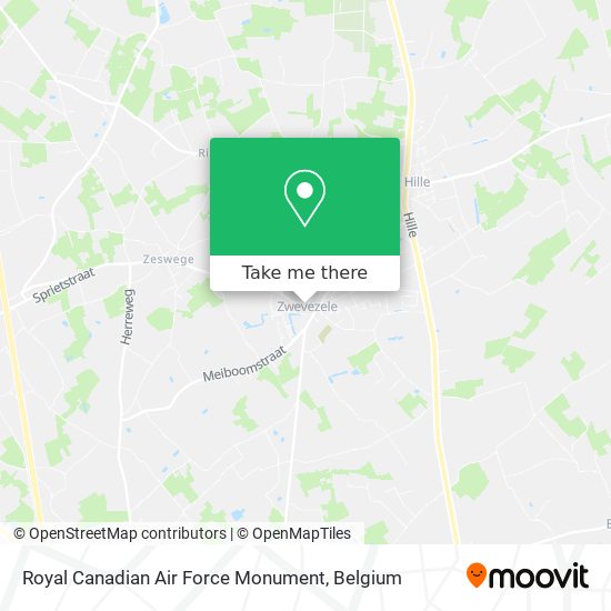 Royal Canadian Air Force Monument map