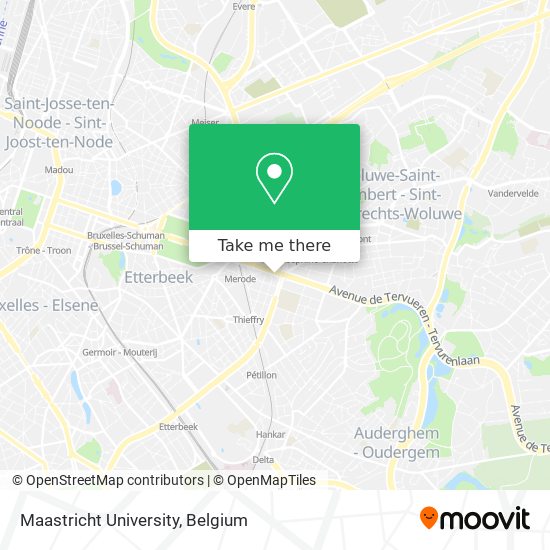 Maastricht University map