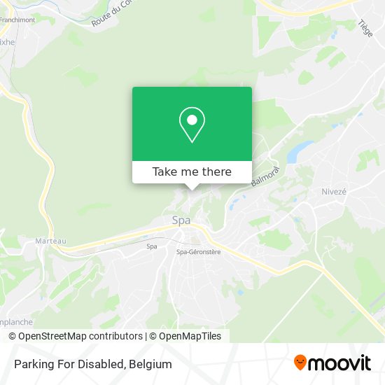 Parking For Disabled map