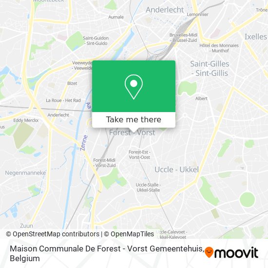 Maison Communale De Forest - Vorst Gemeentehuis map