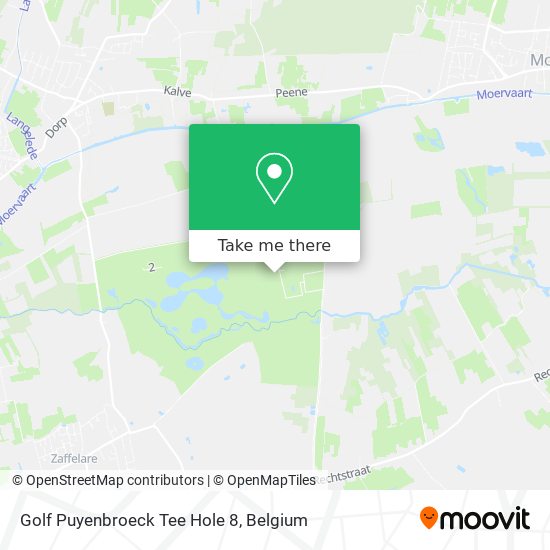 Golf Puyenbroeck Tee Hole 8 plan