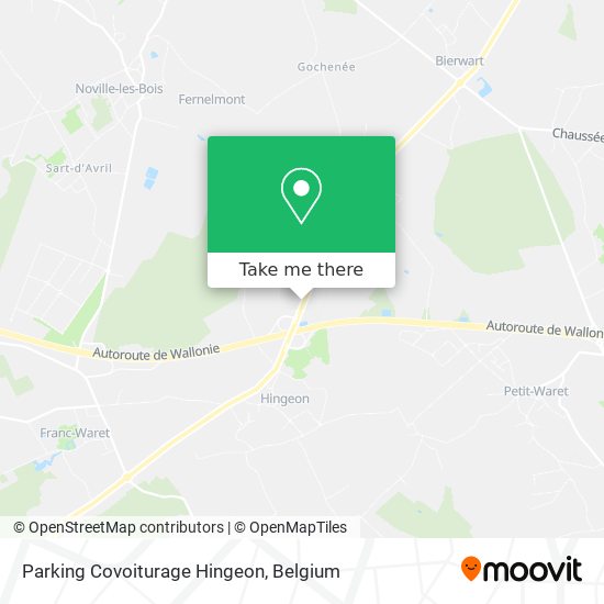 Parking Covoiturage Hingeon map