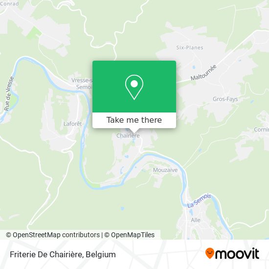 Friterie De Chairière map