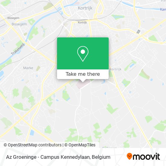 Az Groeninge - Campus Kennedylaan map