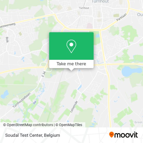 Soudal Test Center map