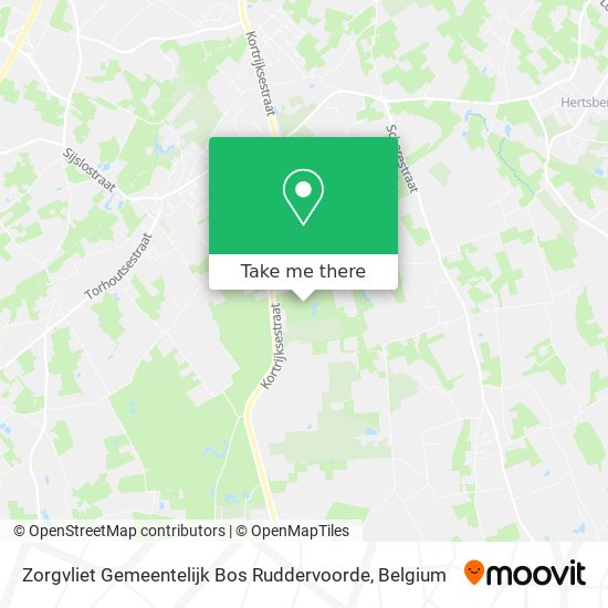 Zorgvliet Gemeentelijk Bos Ruddervoorde plan