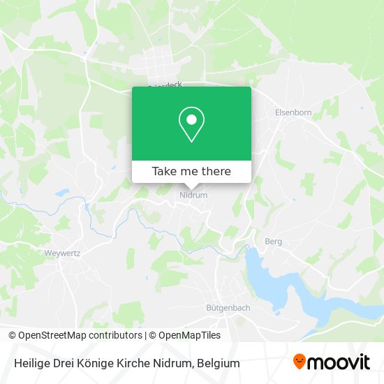 Heilige Drei Könige Kirche Nidrum plan