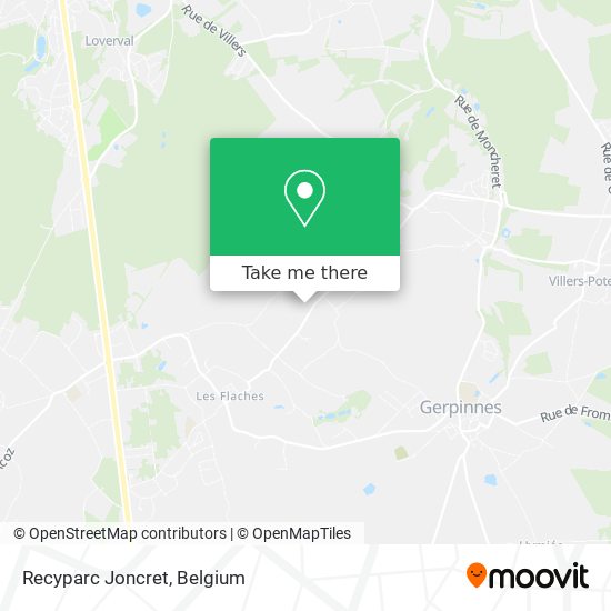 Recyparc Joncret map