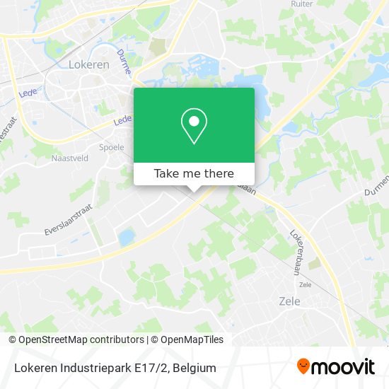 Lokeren Industriepark E17/2 map