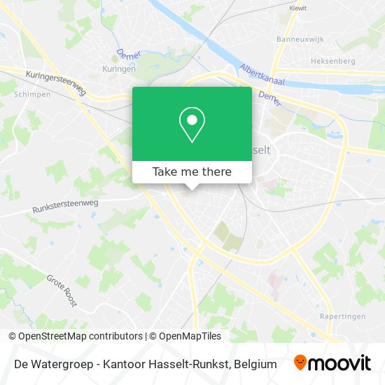 De Watergroep - Kantoor Hasselt-Runkst plan